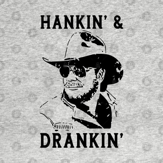 Funny Vintage Hankin and Drankin Classic Music by EdwinCrawfordStore